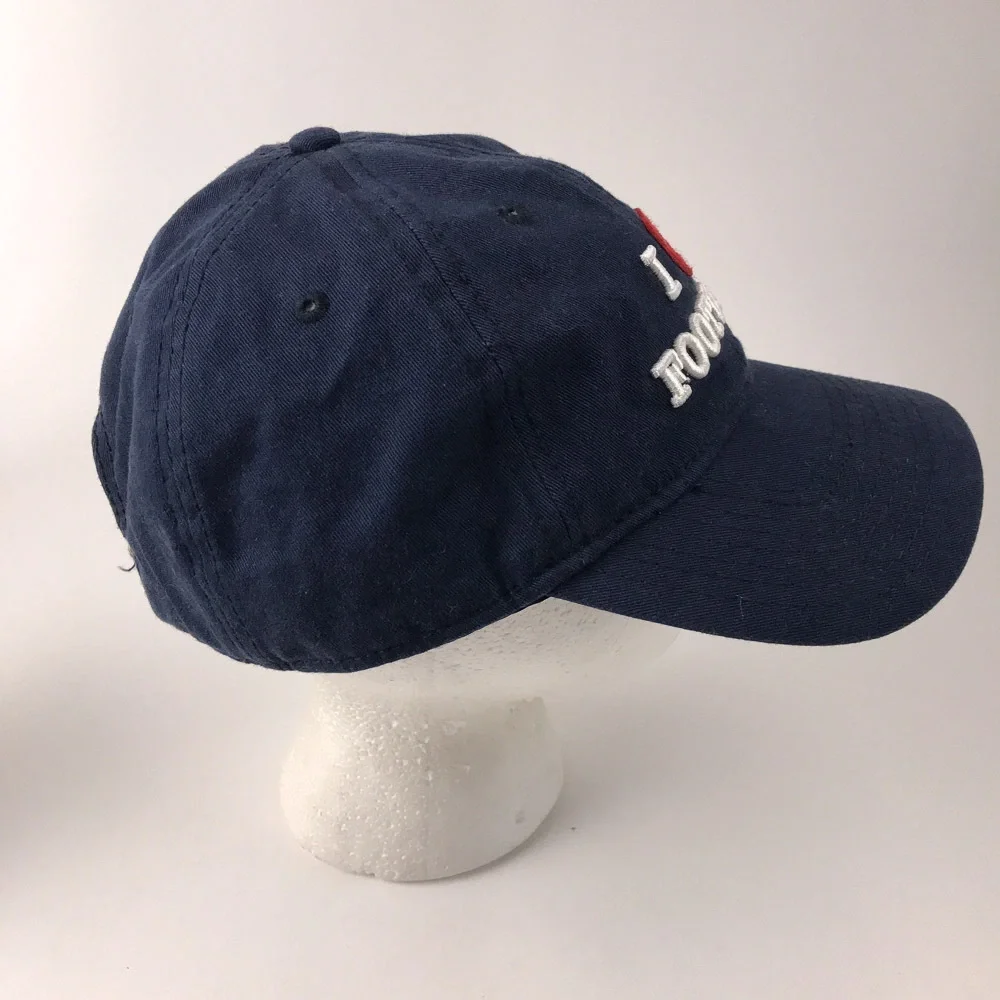 I Heart Love Football New England Patriots Blue Cotton Dad Cap
